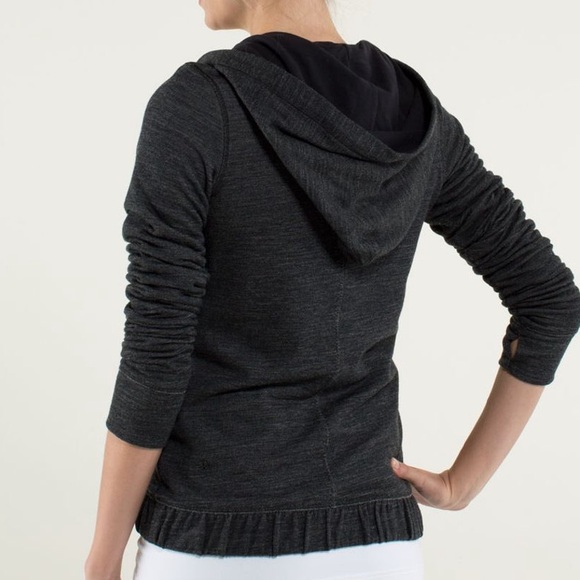 Lululemon Harmonious Hoodie Black & Gray - Picture 2 of 9